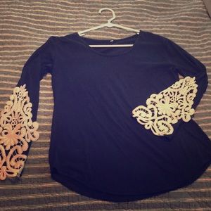 Boutique bought long sleeve with lace detail!